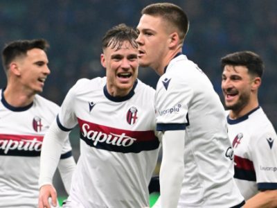 Primo gol in maglia rossoblù per Holm, 509° marcatore nella storia del Bologna