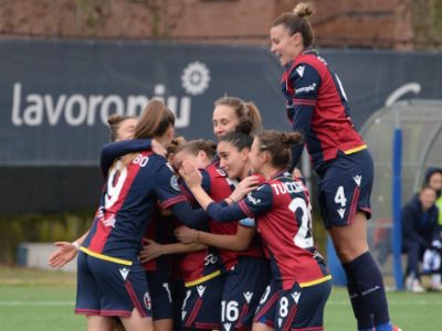 Quinta vittoria consecutiva per il Bologna Women, Nocchi e Spinelli piegano 2-1 il Brescia. E al vertice la classifica si accorcia