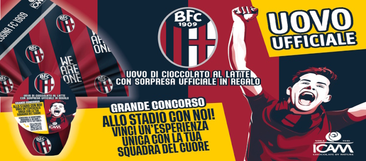 Icam e Bologna FC 1909 presentano l'uovo di cioccolato del BFC