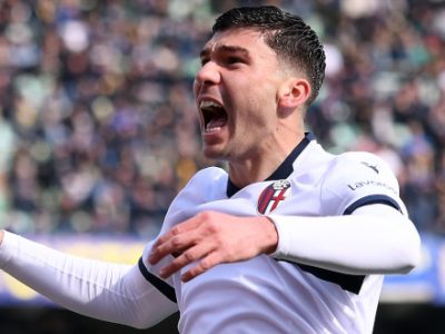 Primo gol in maglia rossoblù per Cambiaghi, 510° marcatore nella storia del Bologna